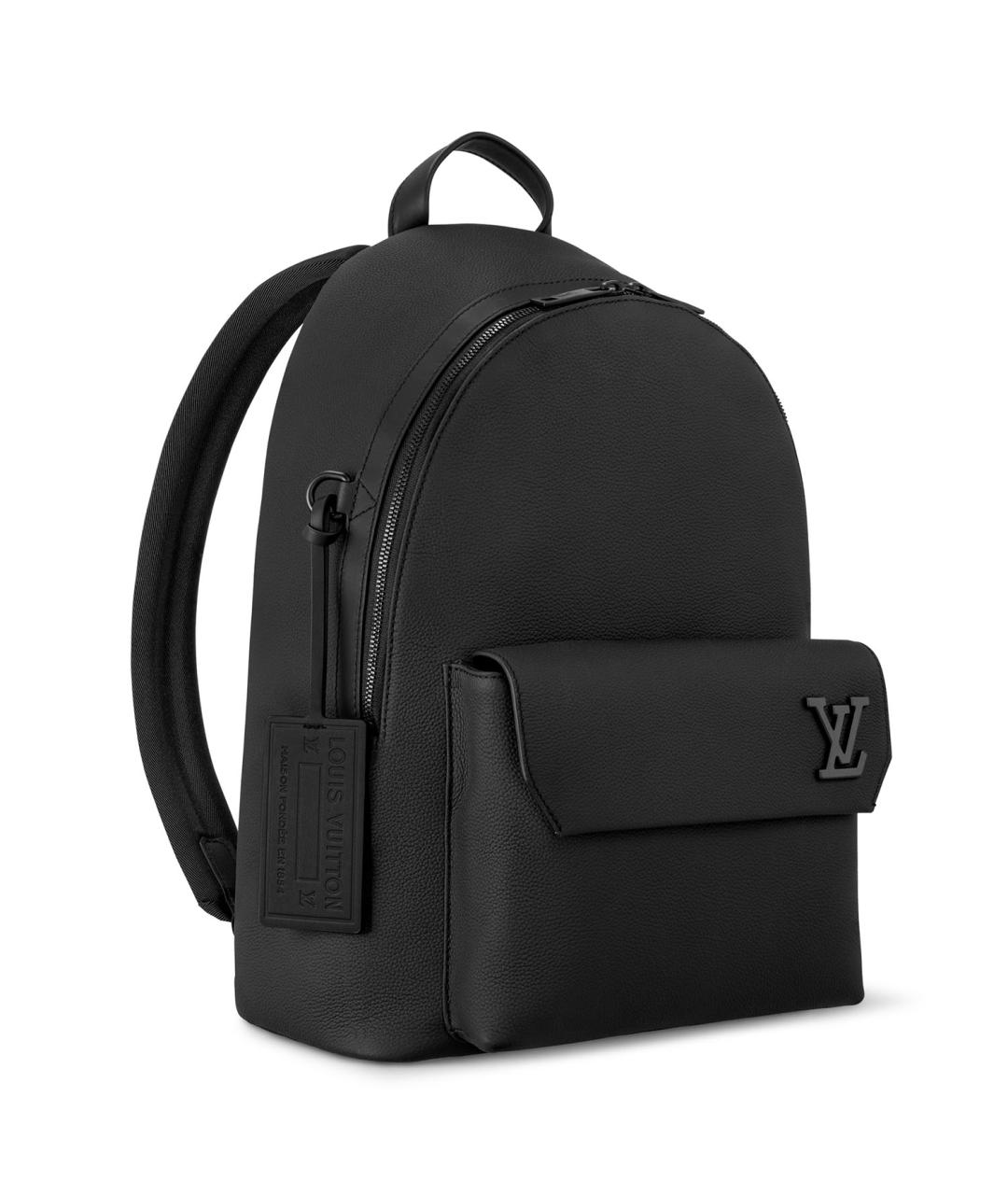 LOUIS VUITTON Черный кожаный рюкзак, фото 2