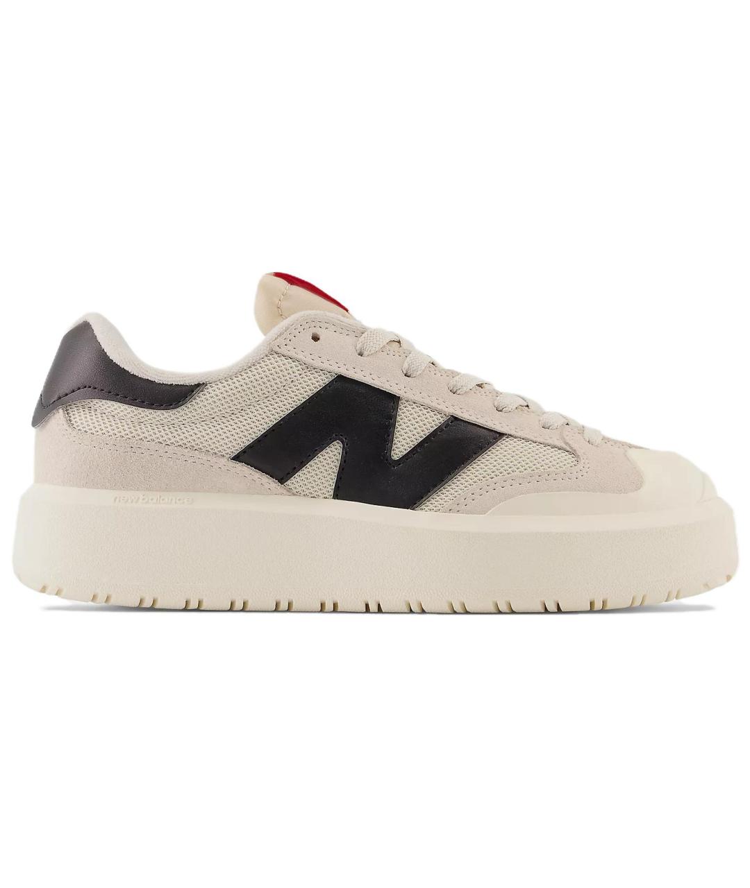 NEW BALANCE Бежевые кожаные кроссовки, фото 1