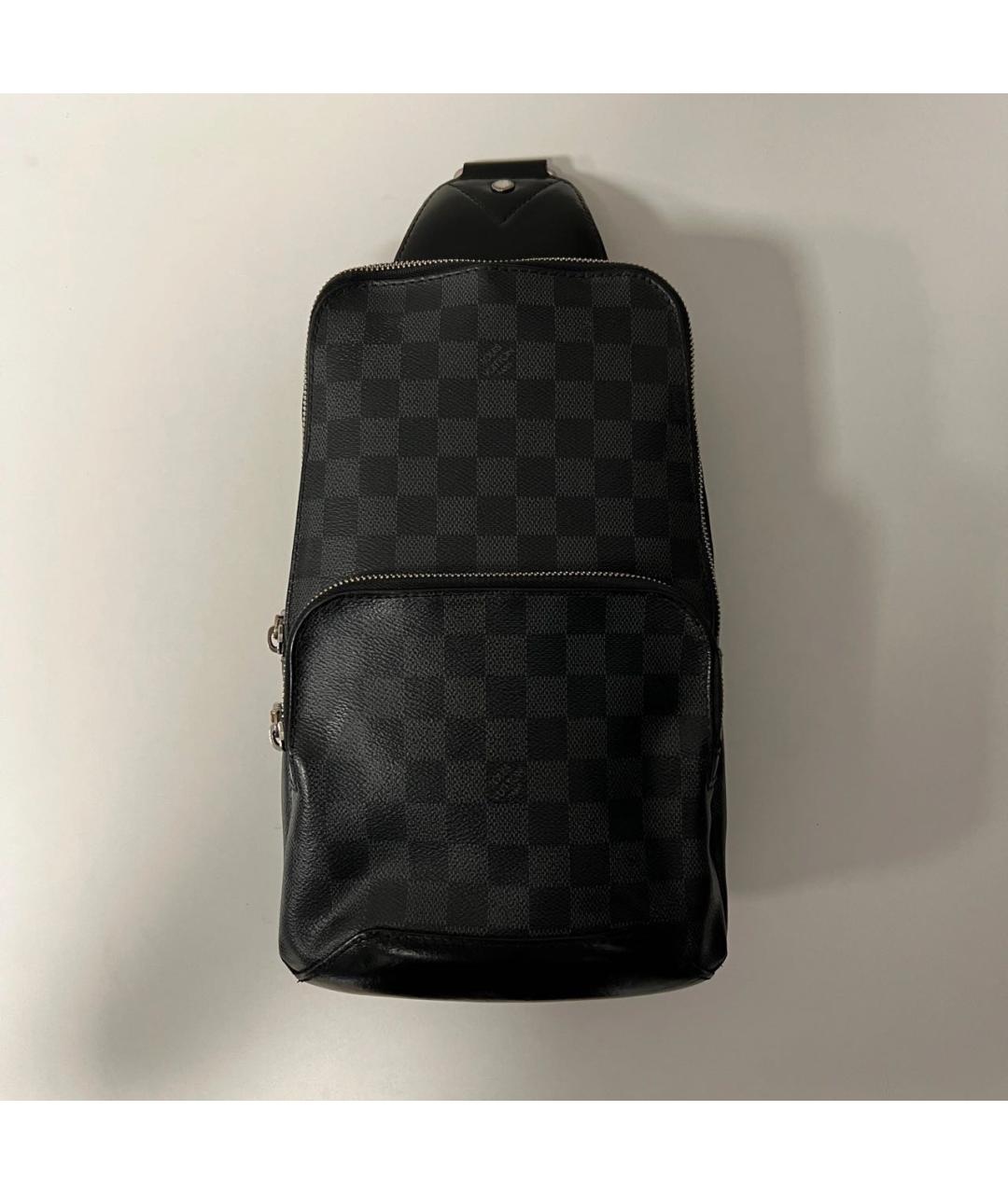 LOUIS VUITTON Черная канва сумка на плечо, фото 9