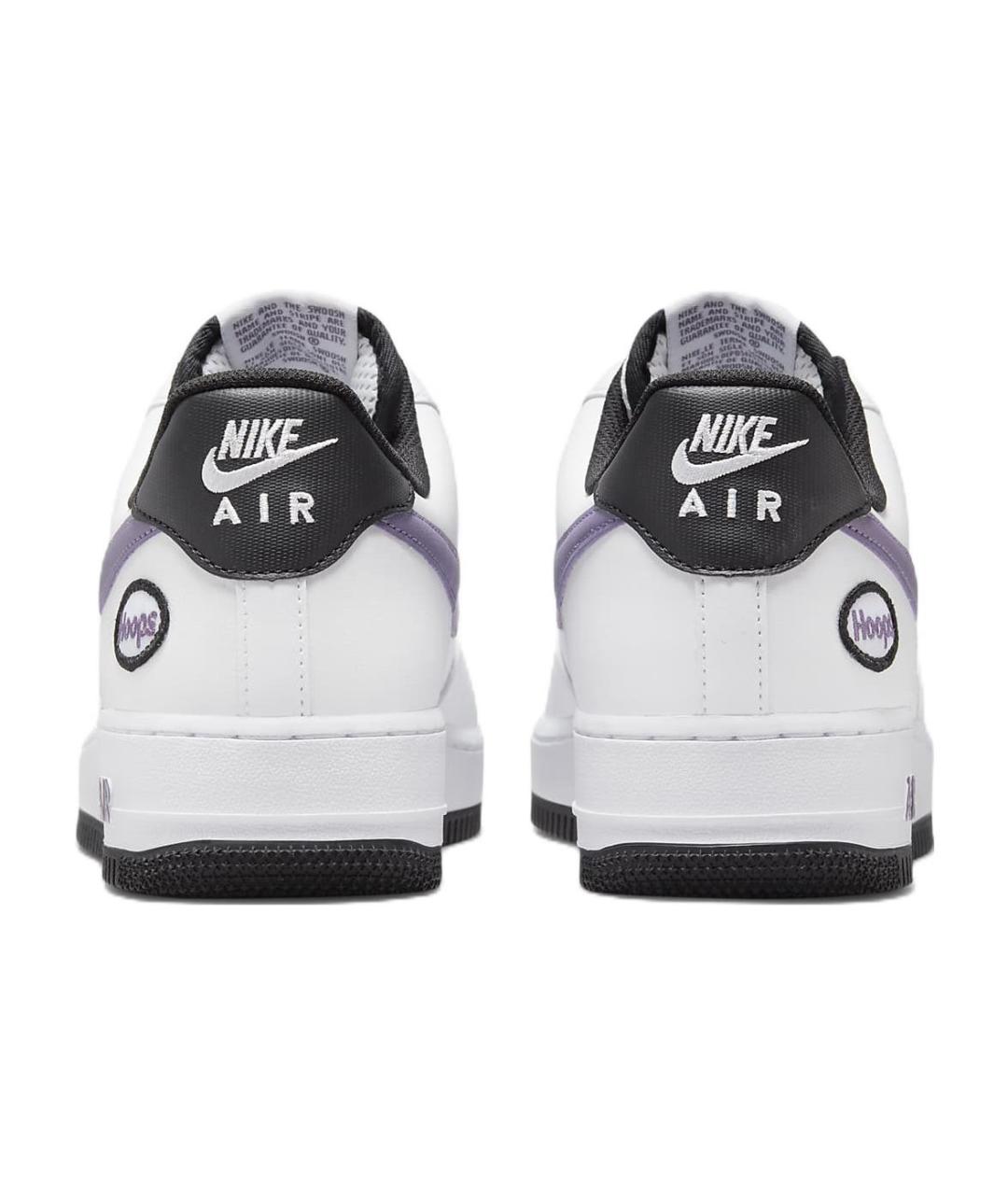 NIKE Белые кожаные низкие кроссовки / кеды, фото 5
