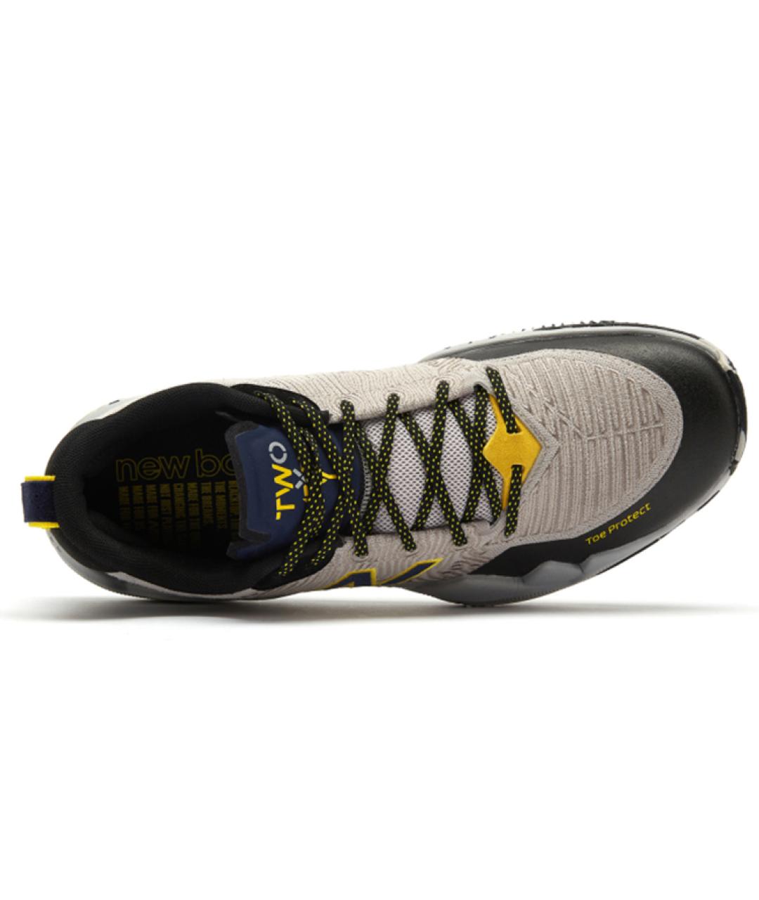 NEW BALANCE Серые кожаные высокие кроссовки / кеды, фото 3