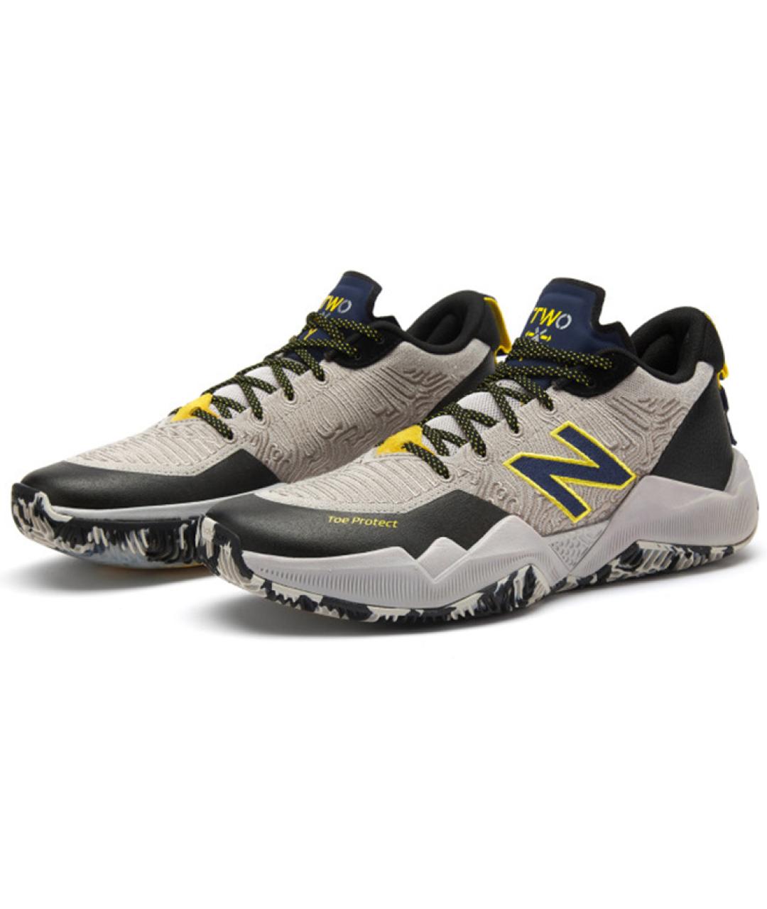 NEW BALANCE Серые кожаные высокие кроссовки / кеды, фото 2