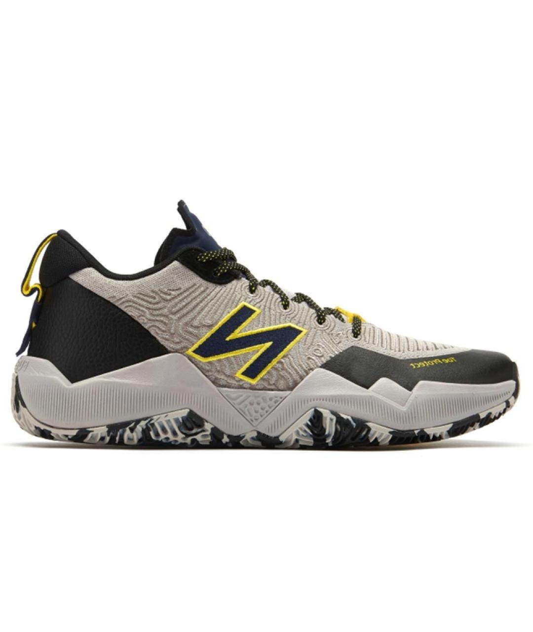 NEW BALANCE Серые кожаные высокие кроссовки / кеды, фото 1
