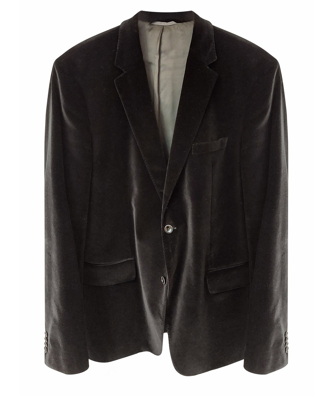 HUGO BOSS Черный бархатный пиджак, фото 1