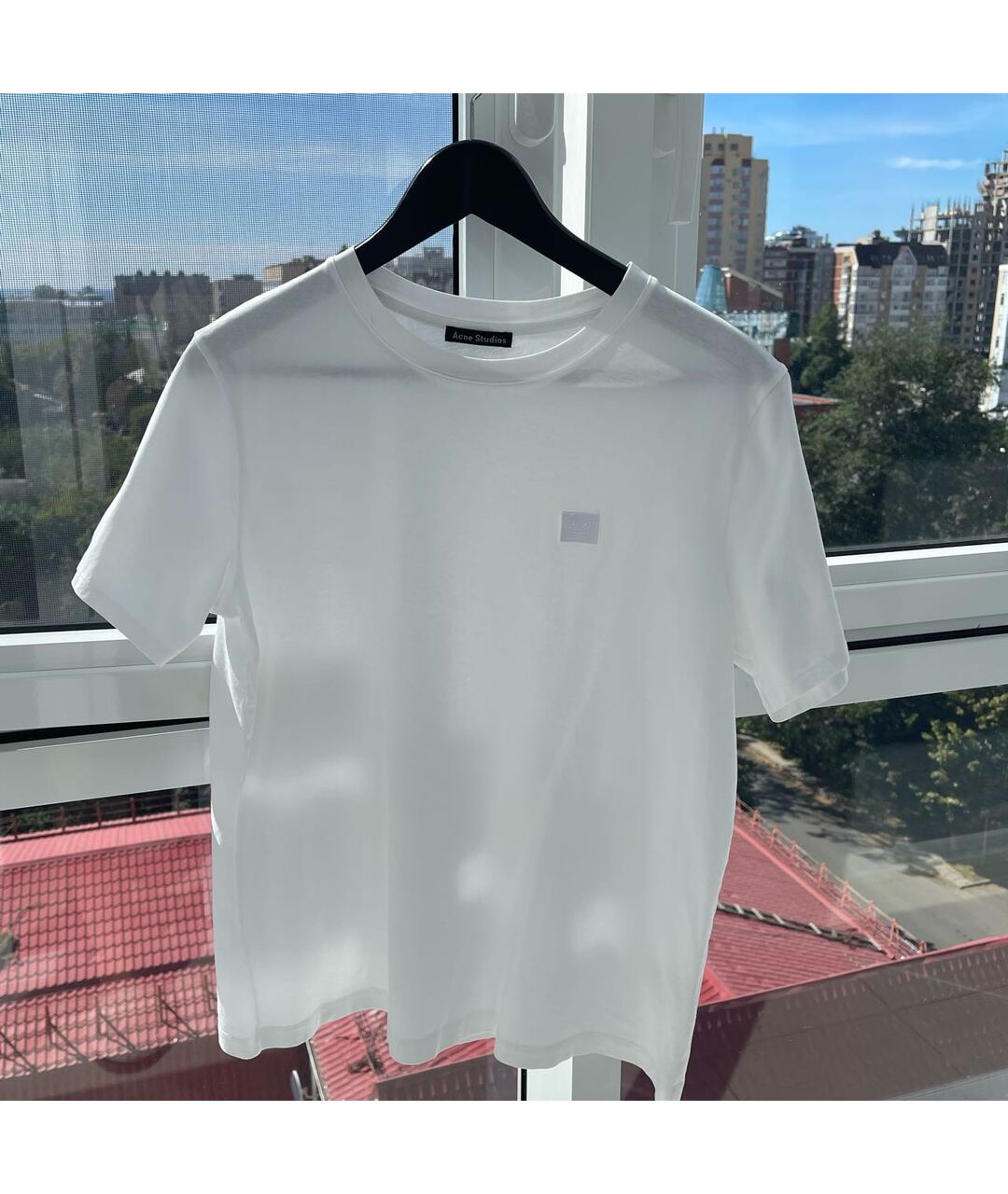 ACNE STUDIOS Белая хлопковая футболка, фото 5