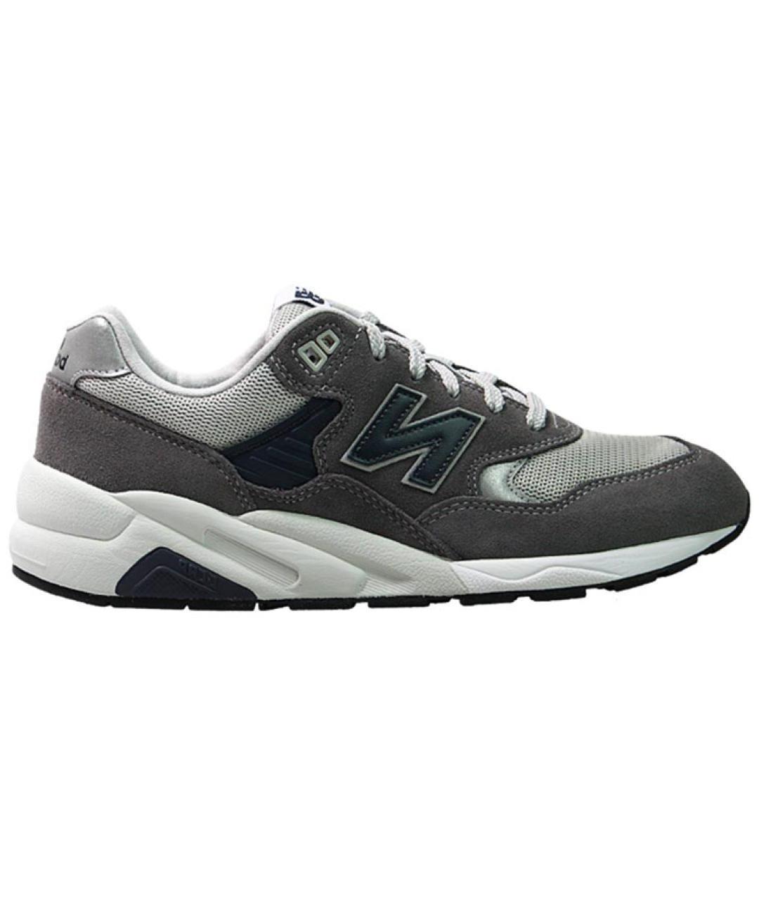 NEW BALANCE Серые кожаные кроссовки, фото 1