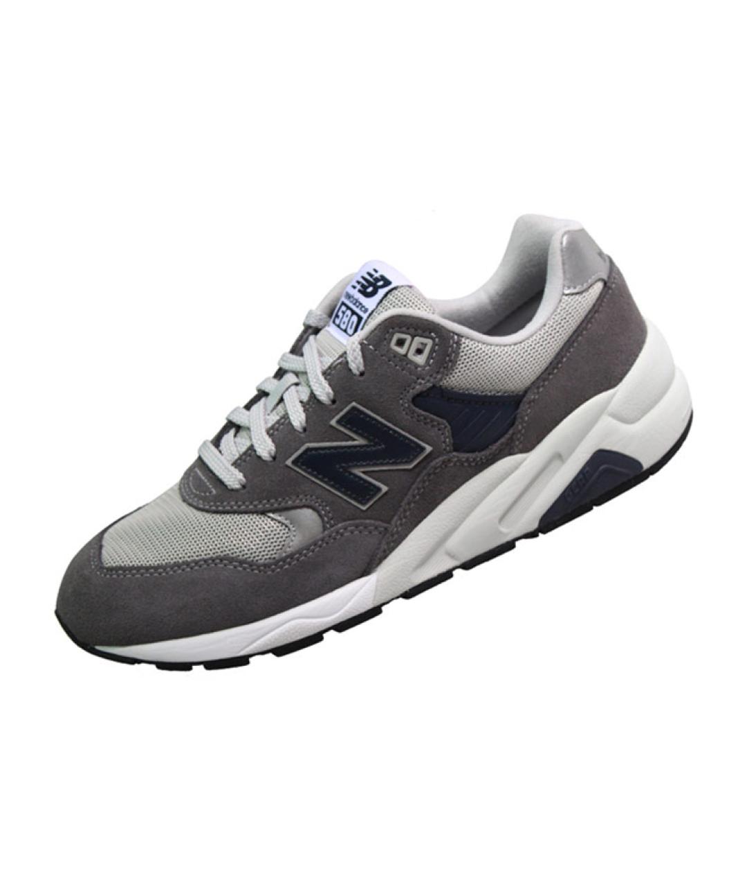 NEW BALANCE Серые кожаные кроссовки, фото 3