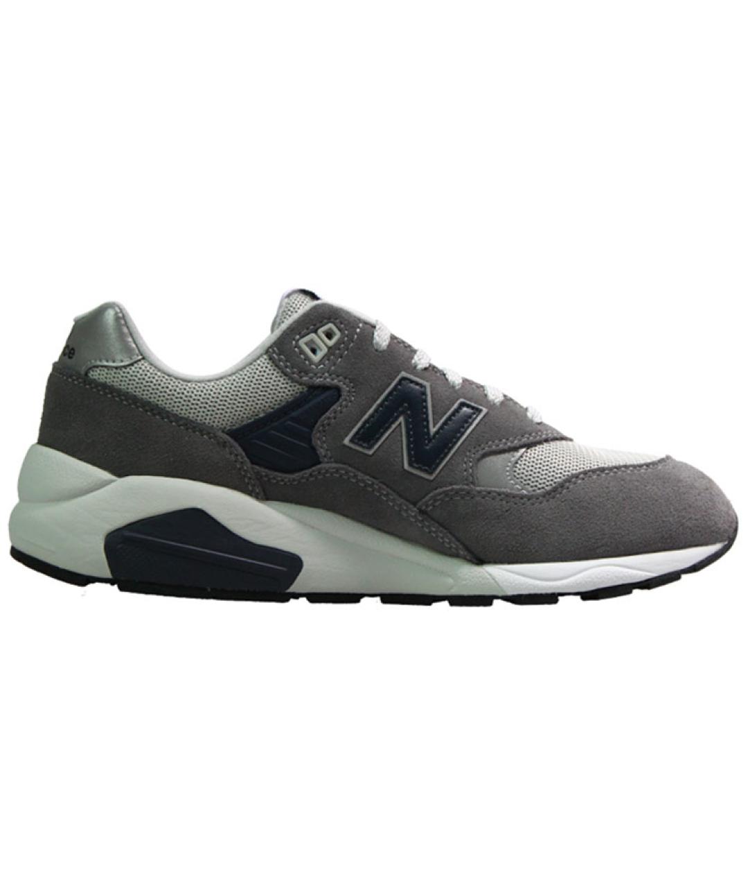 NEW BALANCE Серые кожаные кроссовки, фото 2