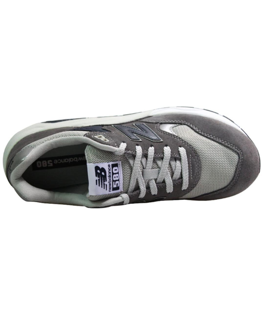 NEW BALANCE Серые кожаные кроссовки, фото 4