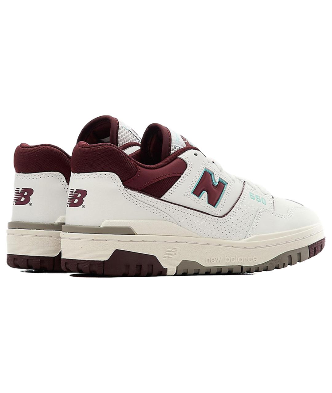 NEW BALANCE Бордовые кожаные кроссовки, фото 6