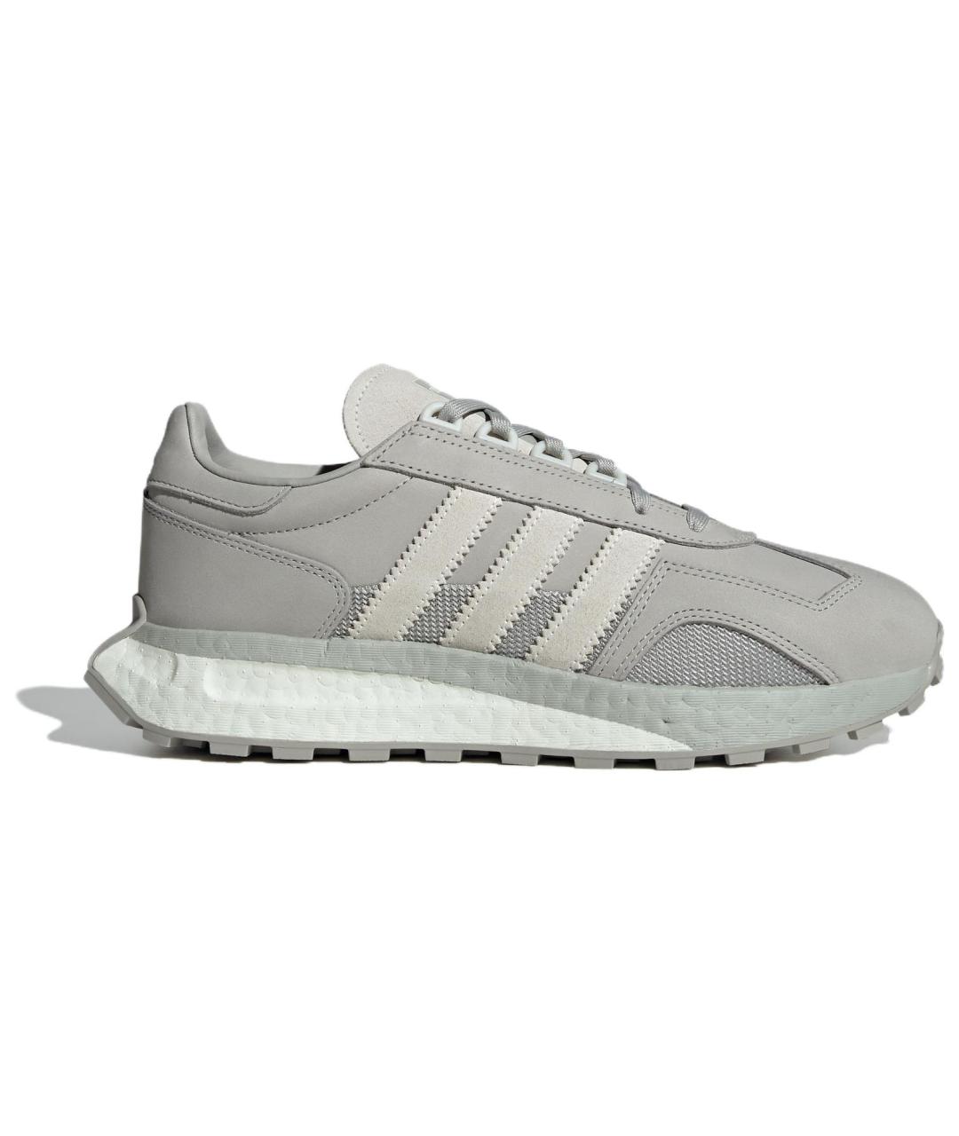 ADIDAS Серые кожаные кроссовки, фото 1