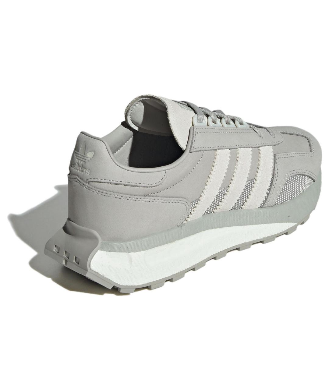 ADIDAS Серые кожаные кроссовки, фото 4