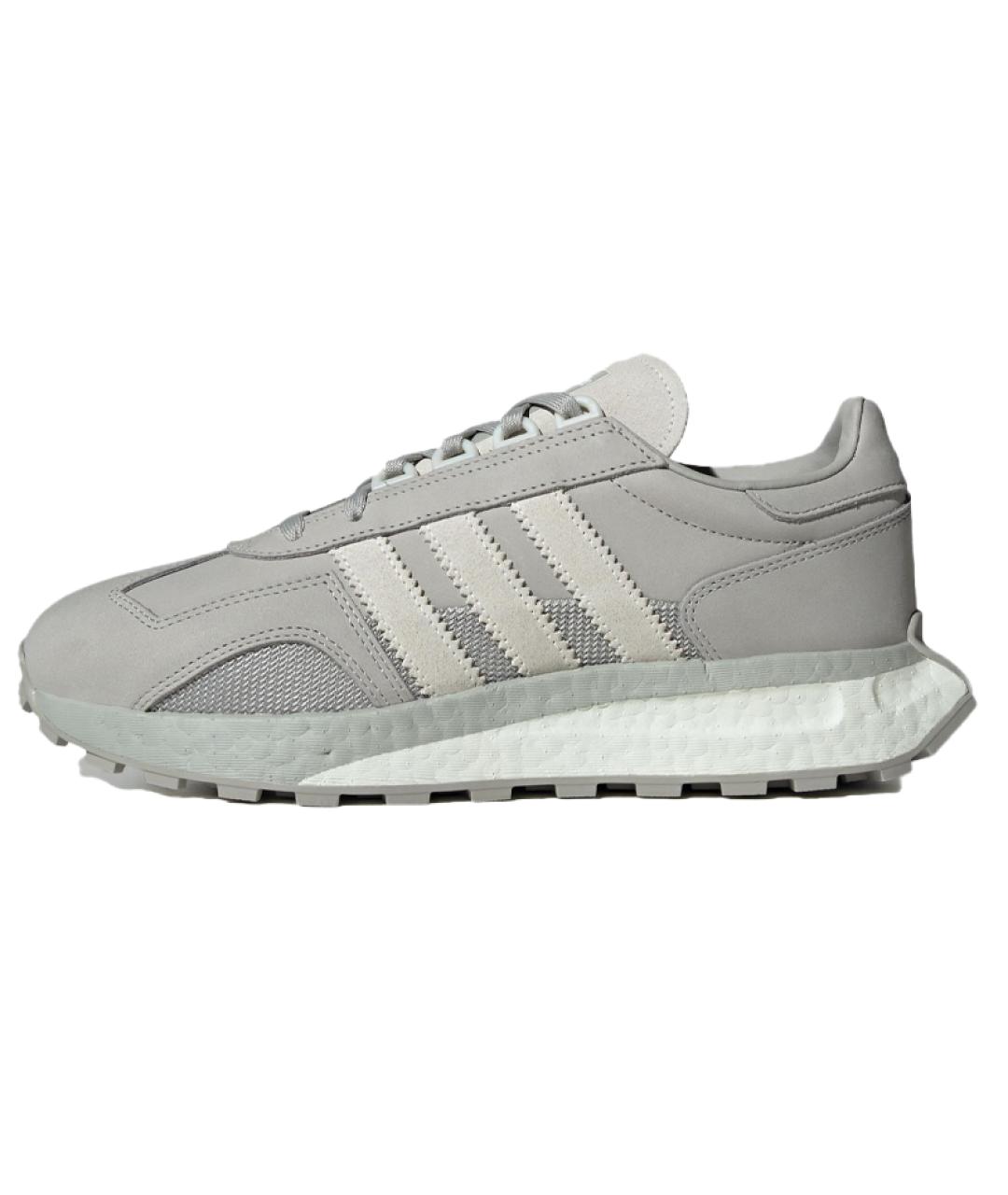ADIDAS Серые кожаные кроссовки, фото 2