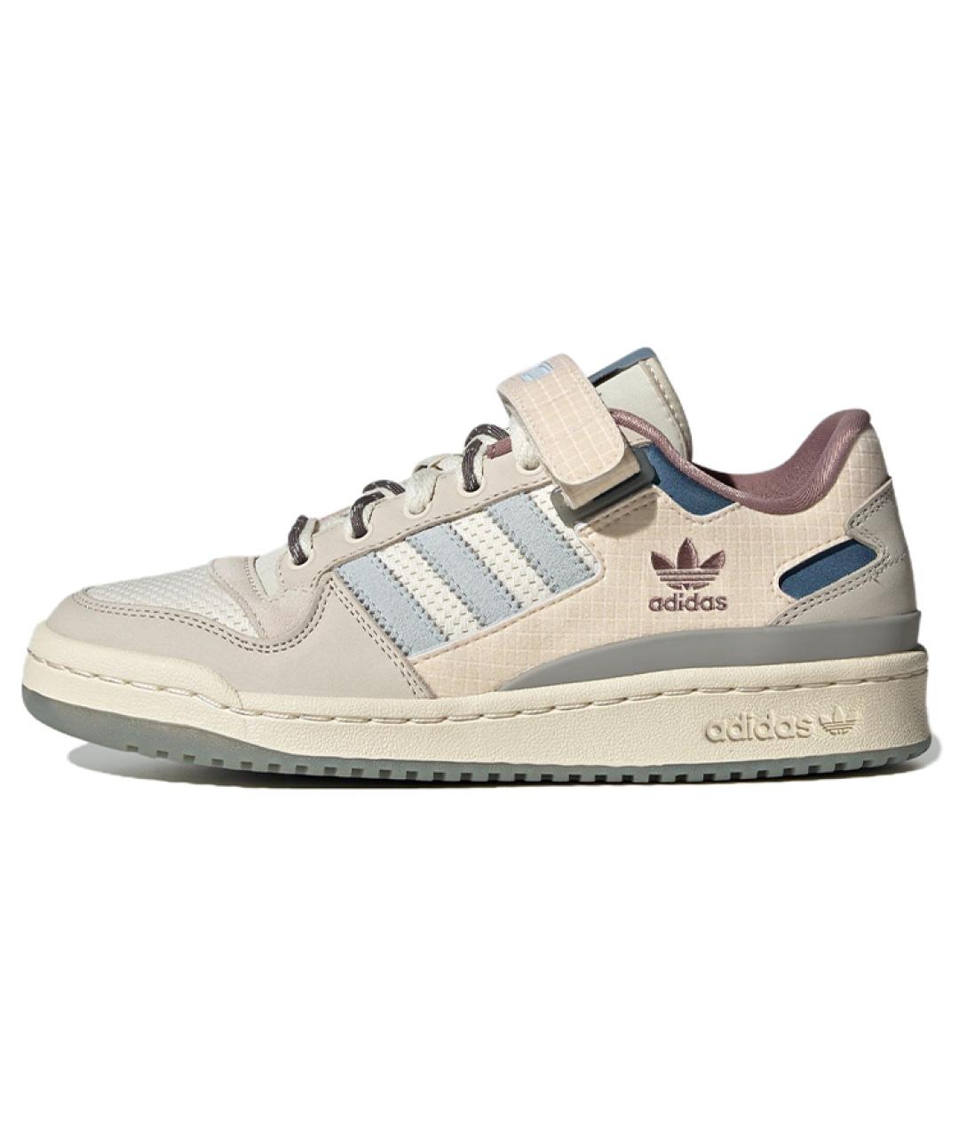 ADIDAS Бежевые кожаные кроссовки, фото 5