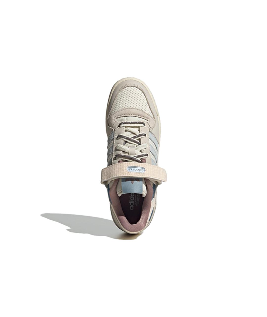 ADIDAS Бежевые кожаные кроссовки, фото 6