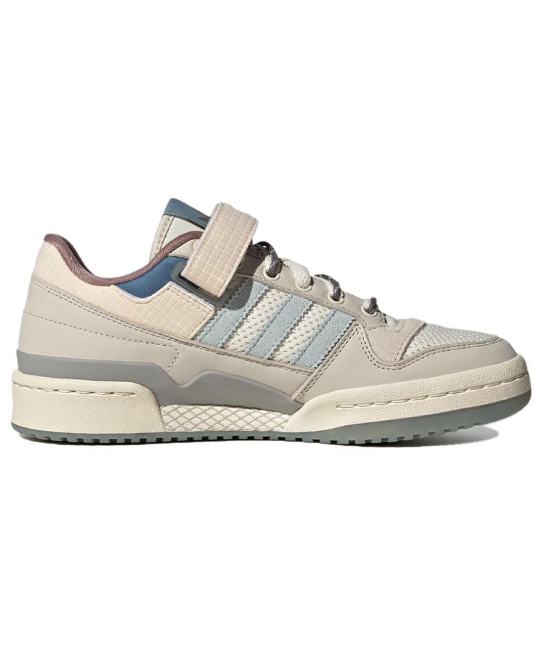ADIDAS Бежевые кожаные кроссовки, фото 2