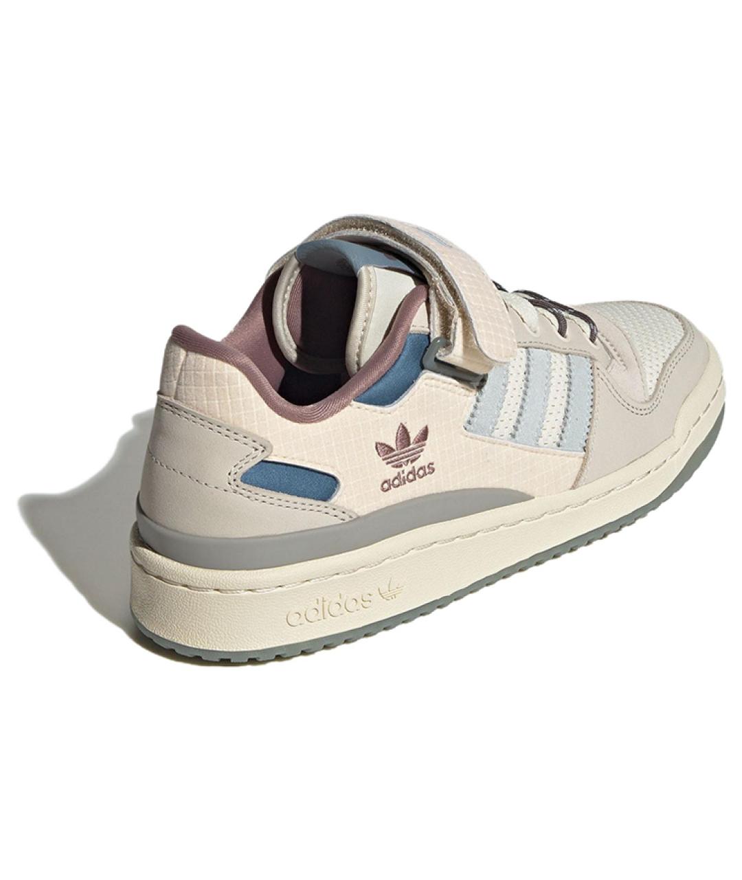ADIDAS Бежевые кожаные кроссовки, фото 4