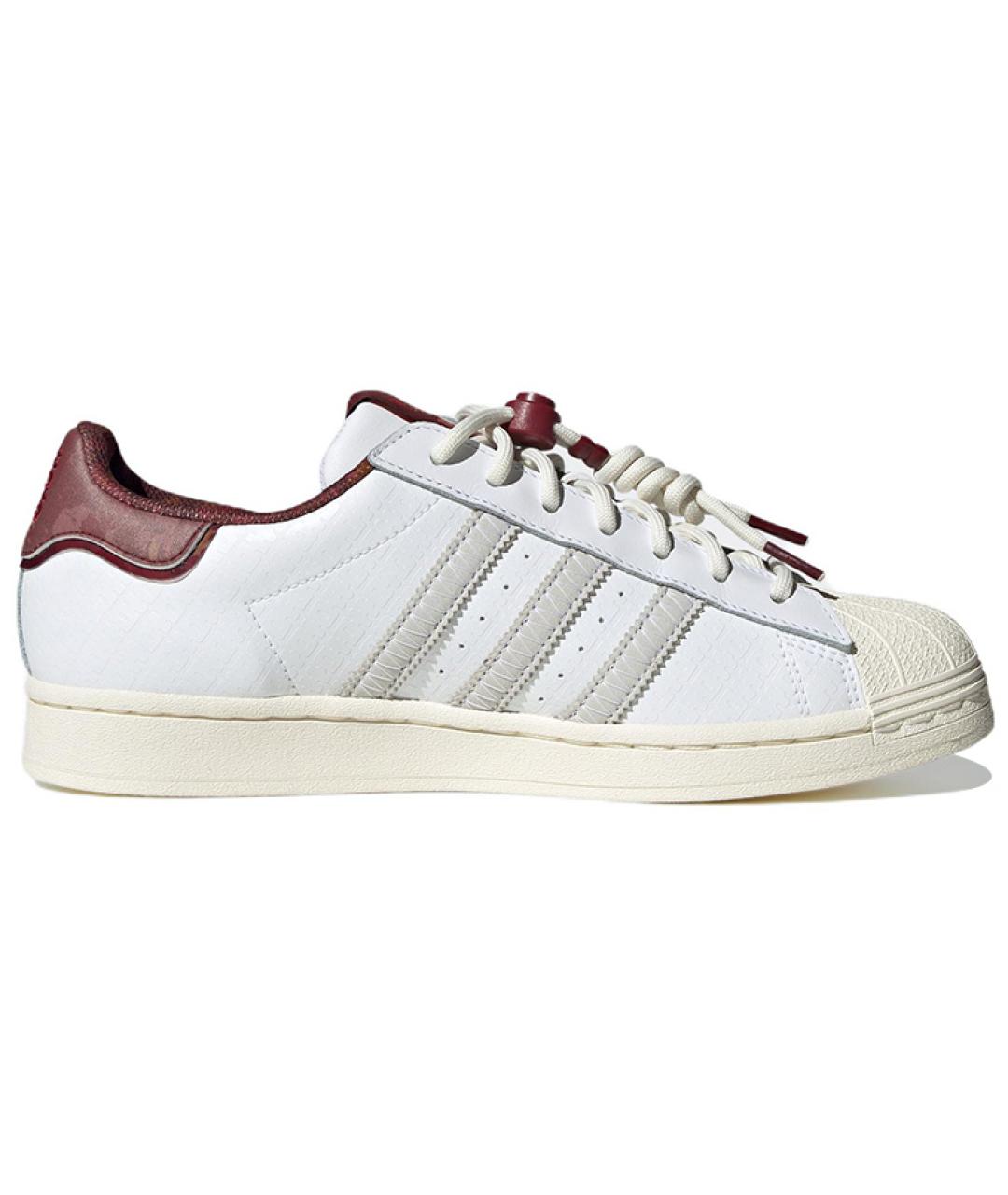 ADIDAS Белые кожаные кроссовки, фото 2