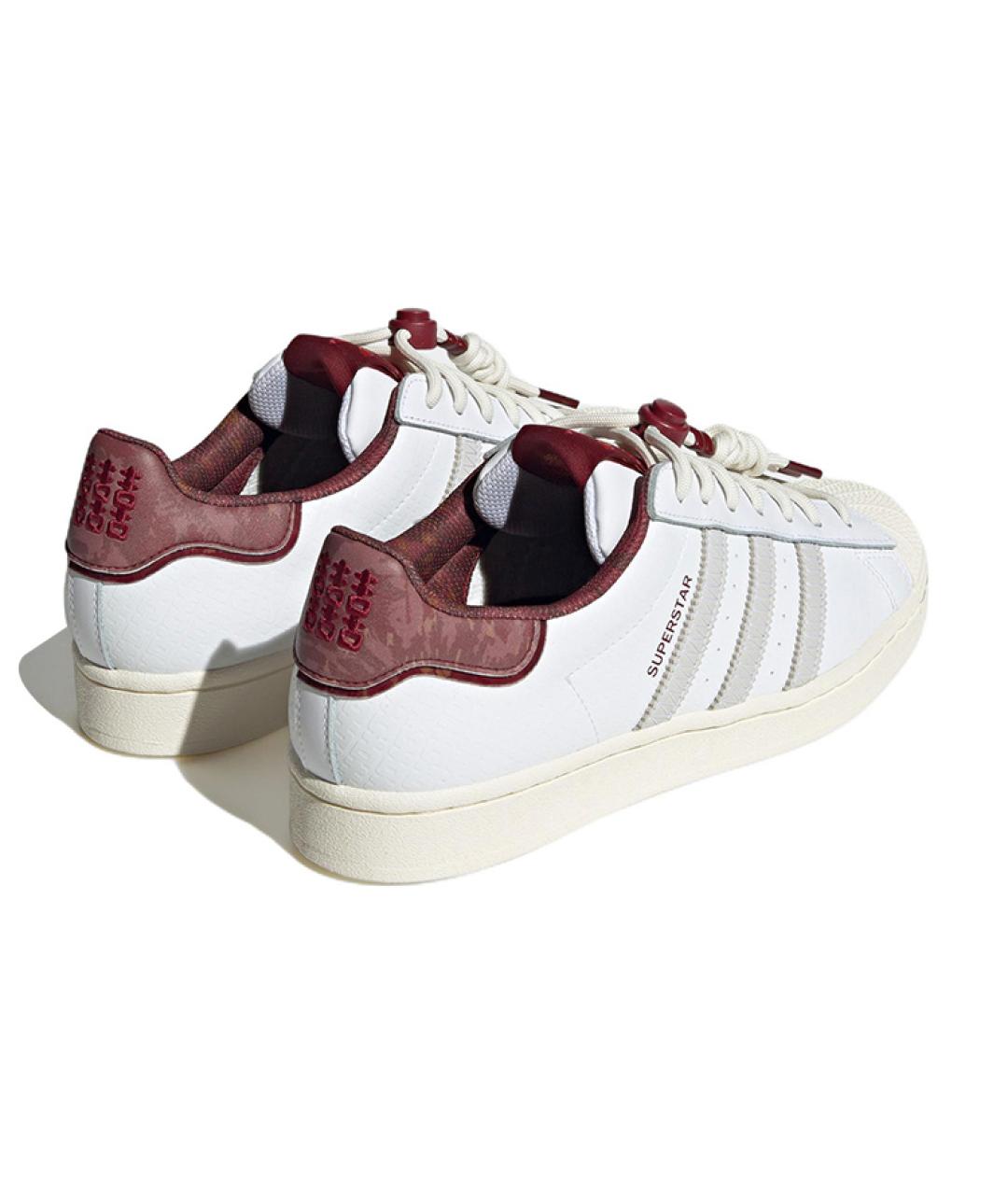 ADIDAS Белые кожаные кроссовки, фото 4