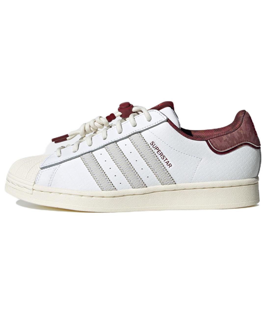 ADIDAS Белые кожаные кроссовки, фото 5