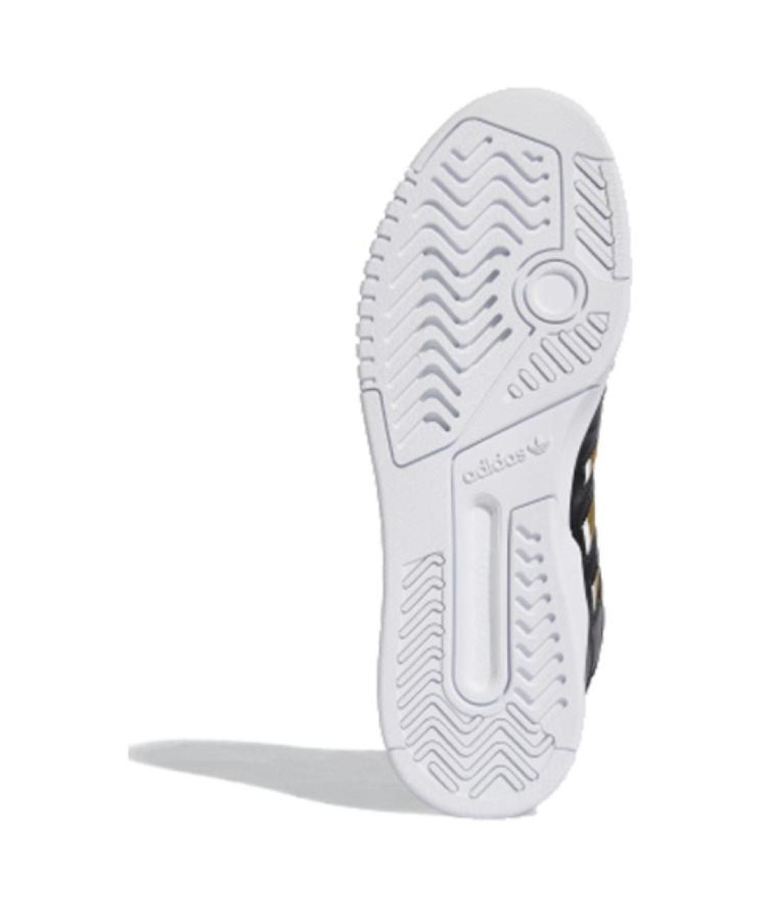 ADIDAS Черные кожаные кроссовки, фото 6