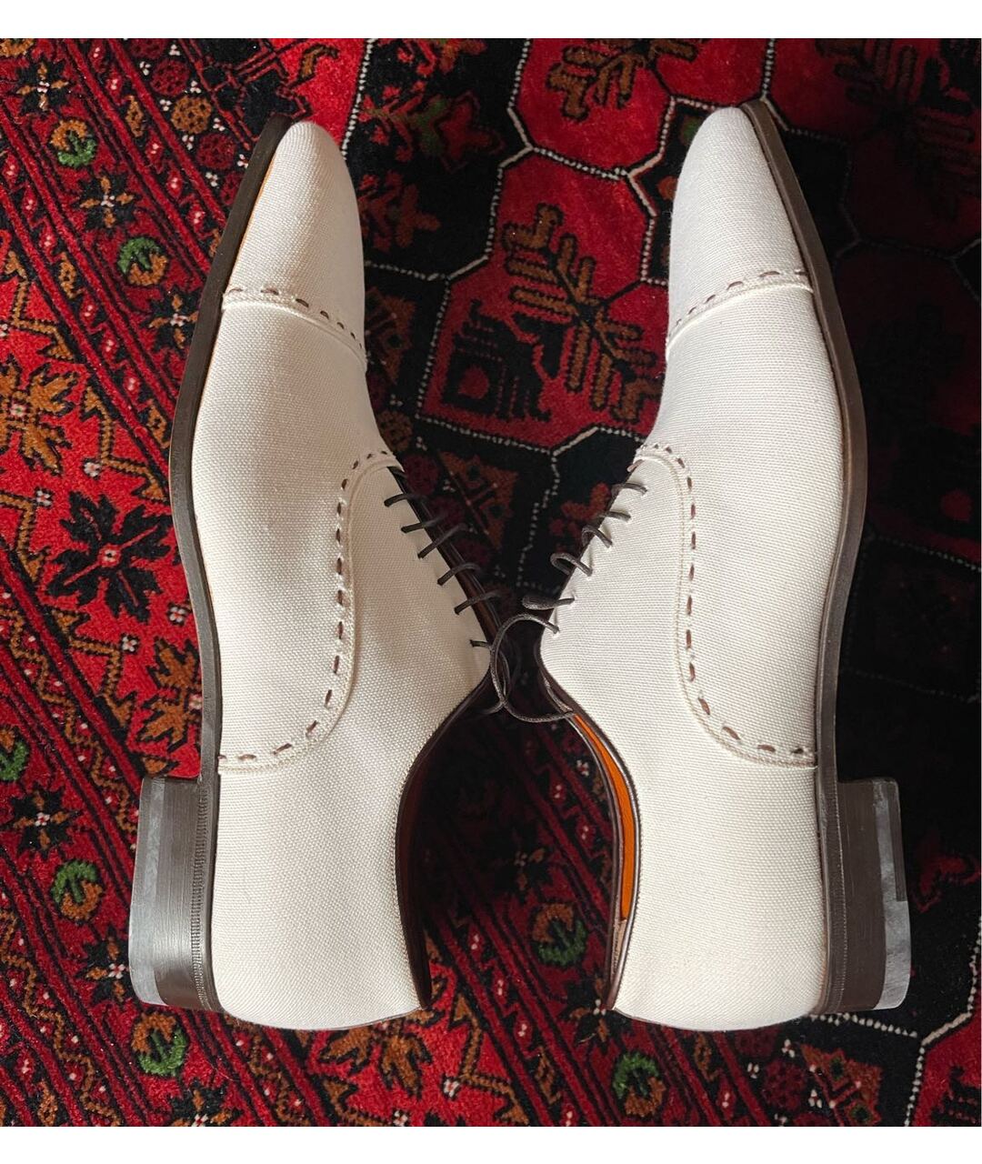 SANTONI Белые туфли, фото 3