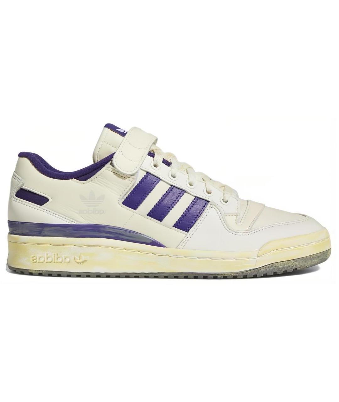 ADIDAS Белые кожаные кроссовки, фото 1
