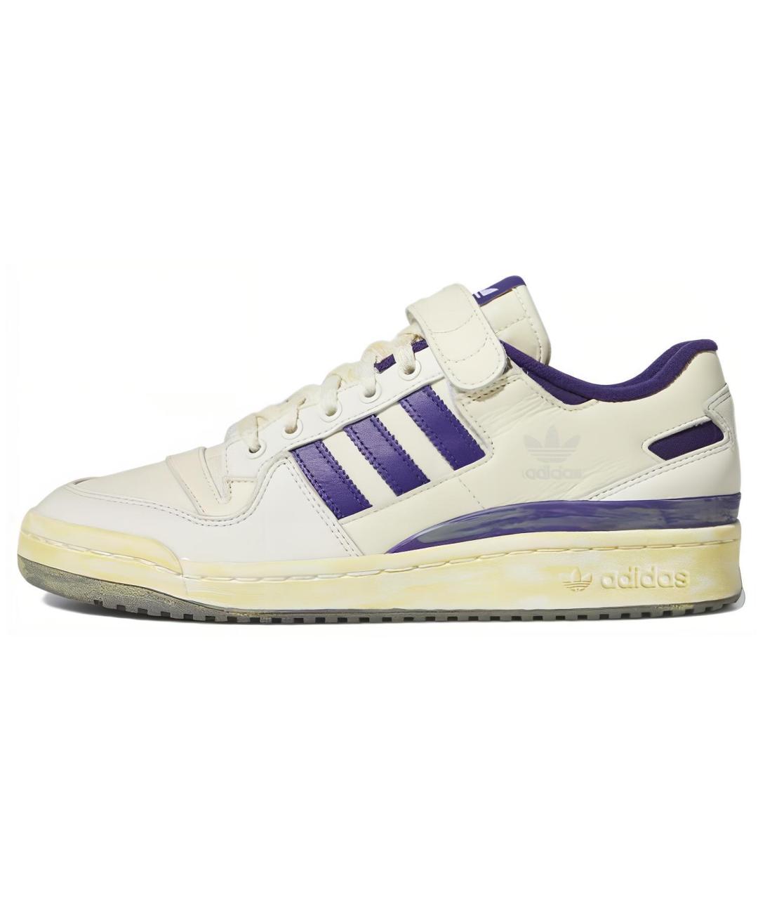 ADIDAS Белые кожаные кроссовки, фото 5