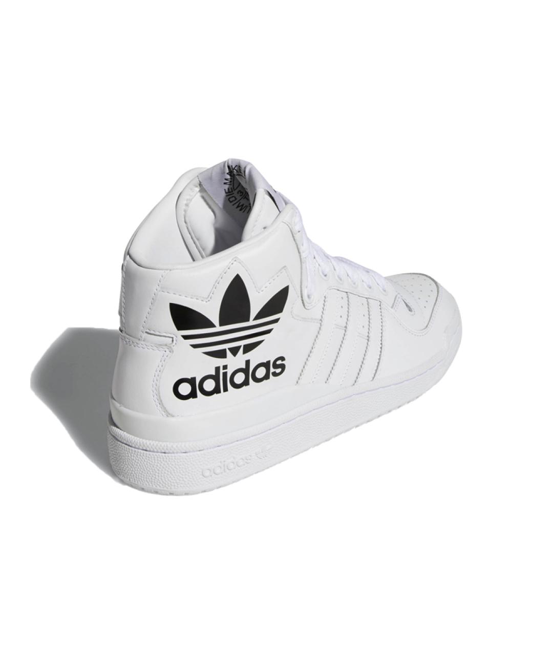 ADIDAS Белые кожаные кроссовки, фото 4