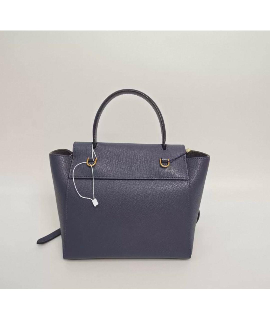 CELINE Фиолетовая кожаная сумка с короткими ручками, фото 5