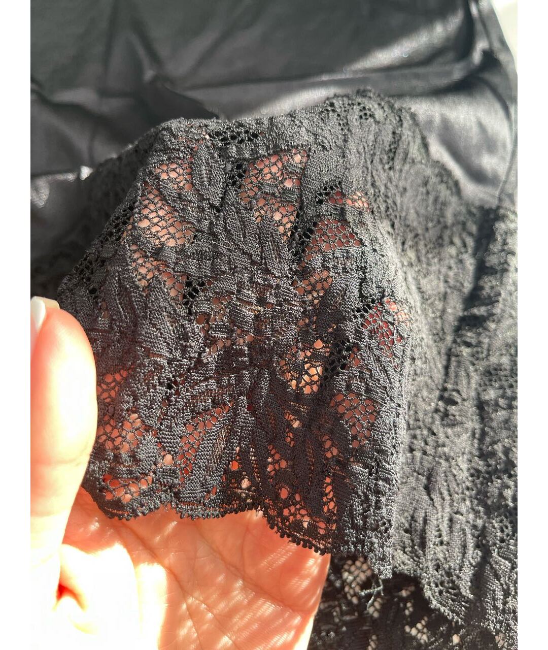D.EXTERIOR Черная полиамидовая юбка миди, фото 2