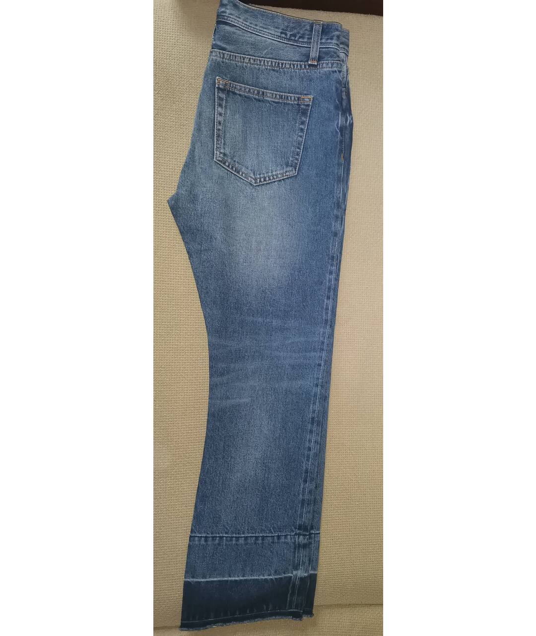 ERIKA CAVALLINI Синие хлопковые прямые джинсы, фото 2