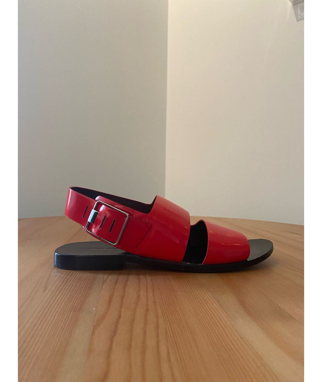 ALEXANDER WANG Красные кожаные сандалии, фото 6
