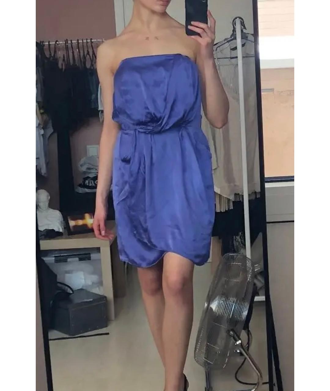 CALVIN KLEIN Фиолетовое повседневное платье, фото 5