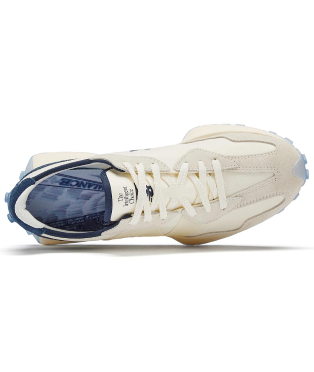 NEW BALANCE Бежевые кожаные кроссовки, фото 3