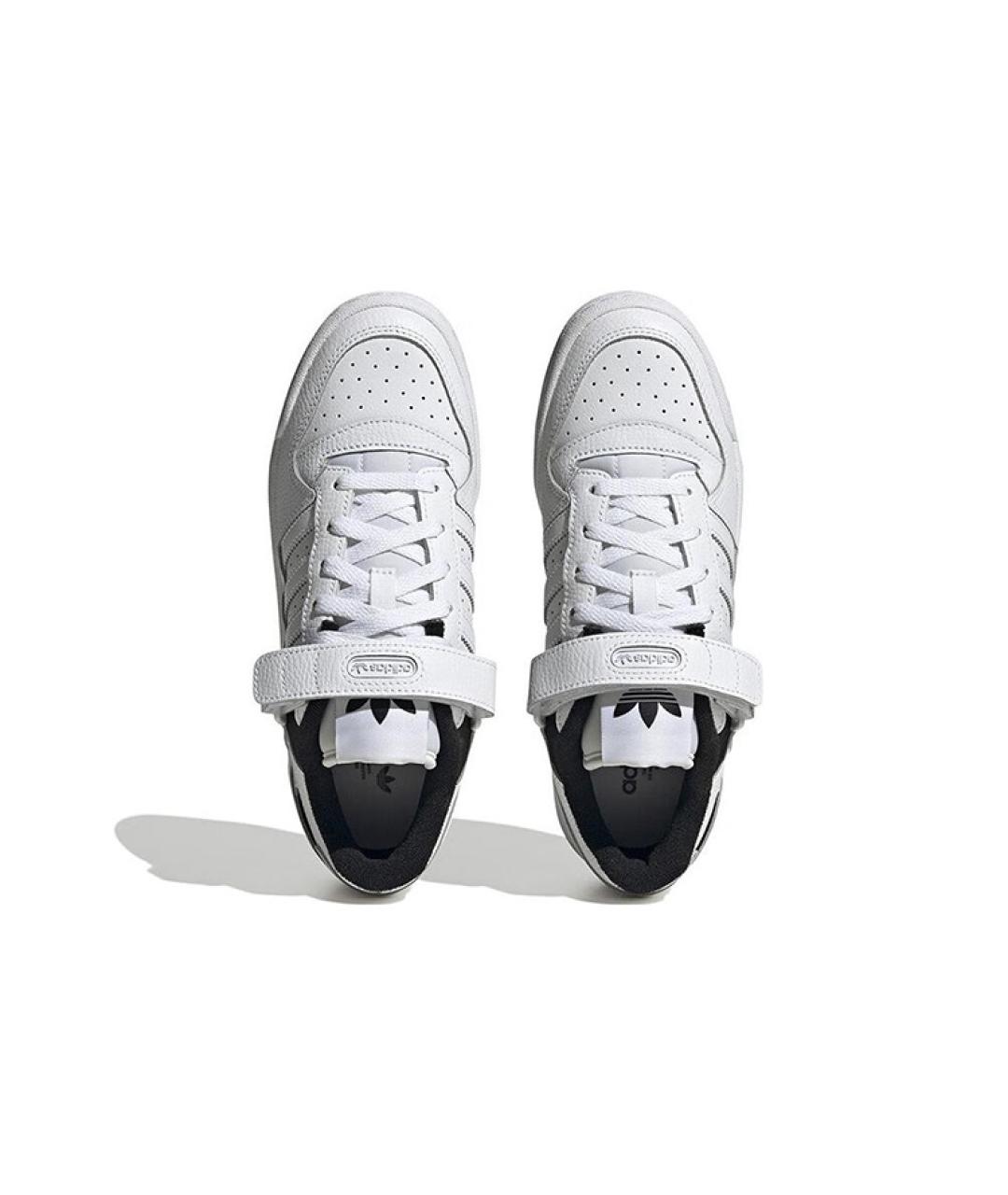 ADIDAS Белые кожаные кроссовки, фото 4