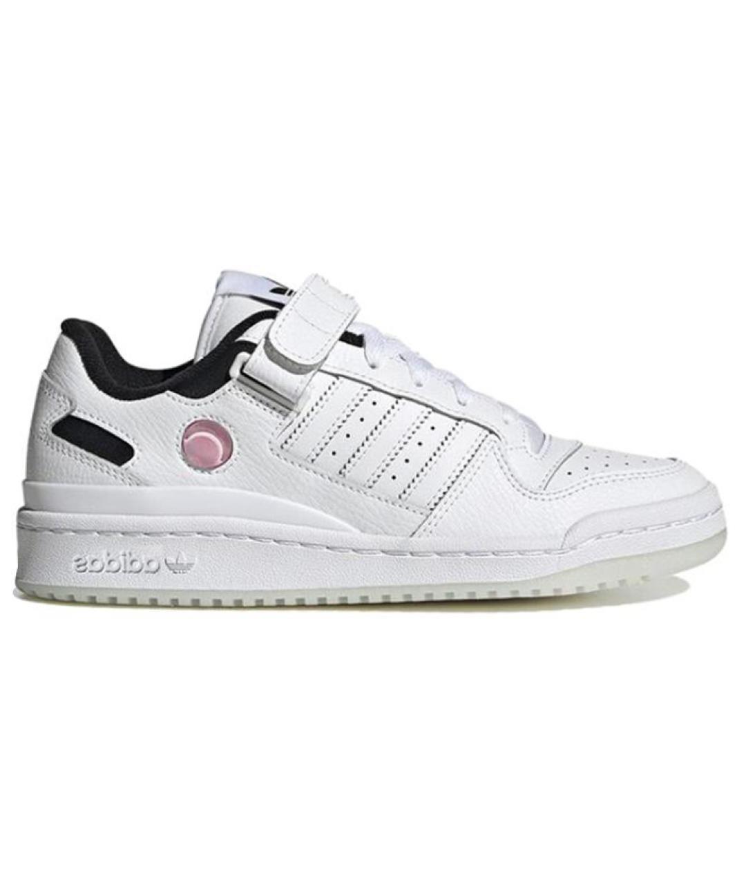 ADIDAS Белые кожаные кроссовки, фото 1
