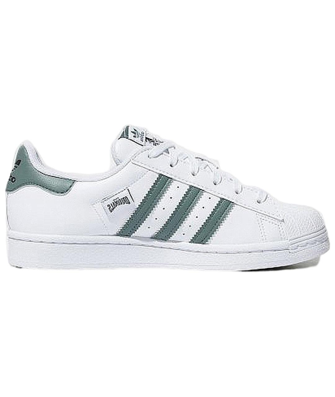 ADIDAS Белые кожаные кроссовки, фото 2