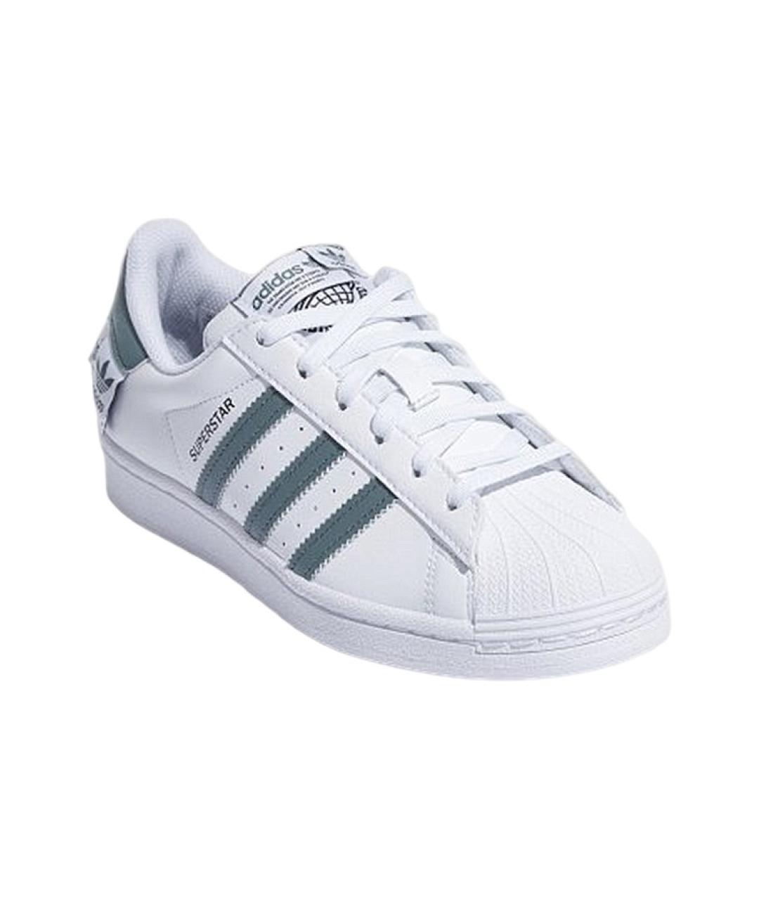 ADIDAS Белые кожаные кроссовки, фото 3