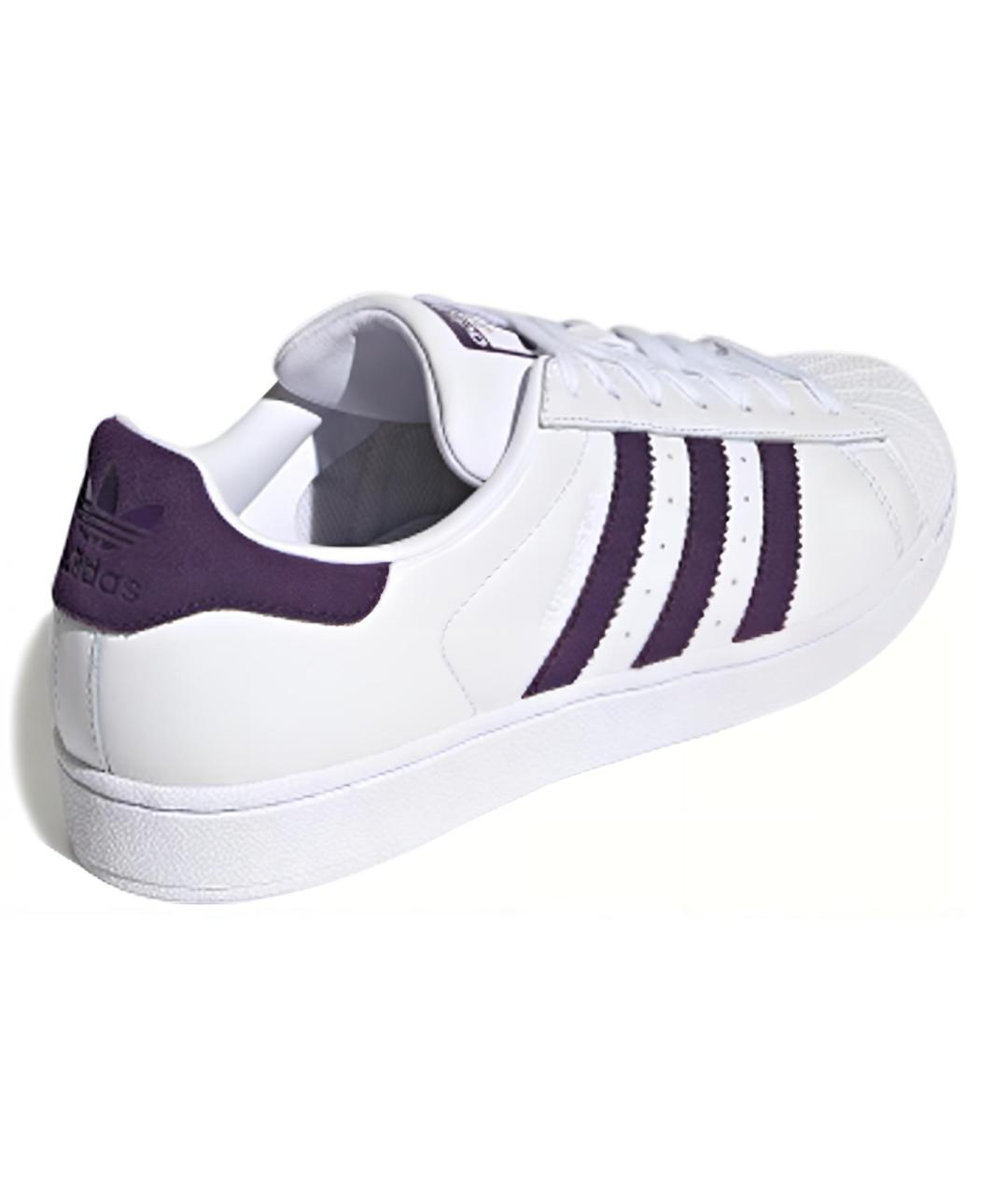 ADIDAS Белые кожаные кроссовки, фото 4