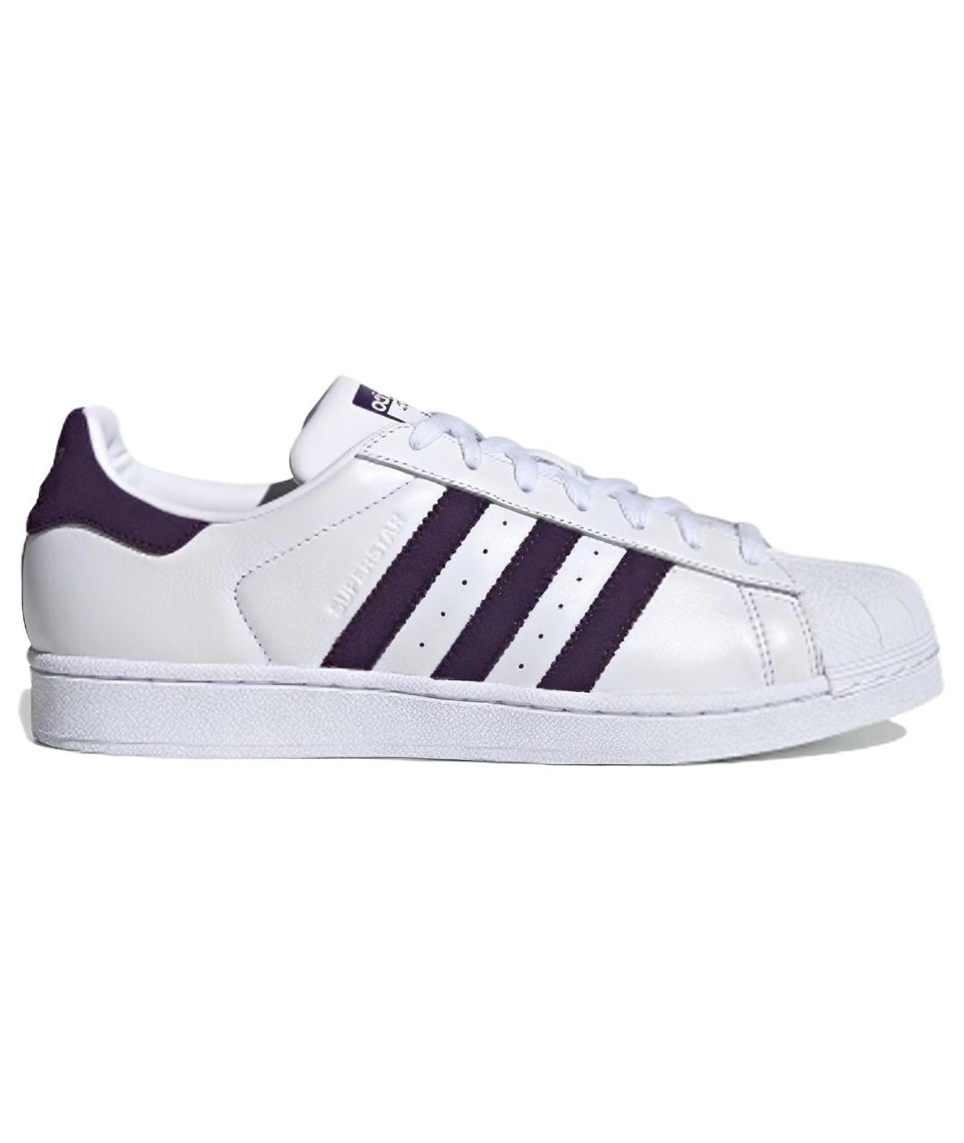 ADIDAS Белые кожаные кроссовки, фото 1