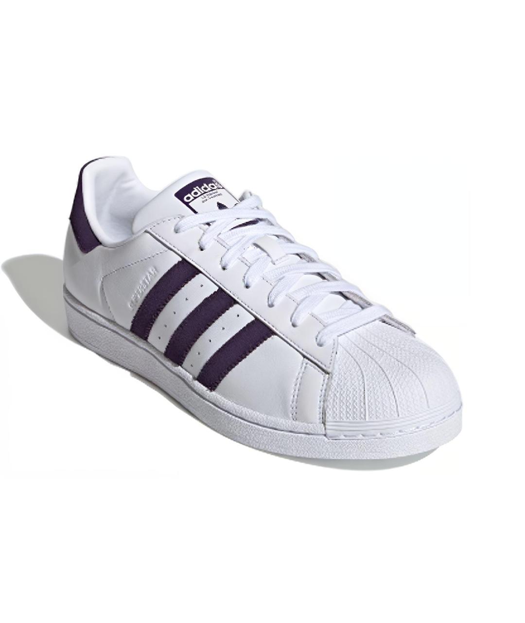 ADIDAS Белые кожаные кроссовки, фото 3