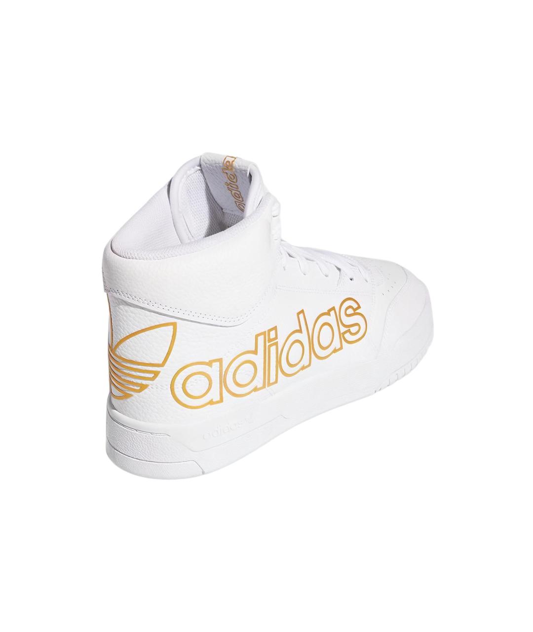 ADIDAS Белые кожаные кроссовки, фото 4