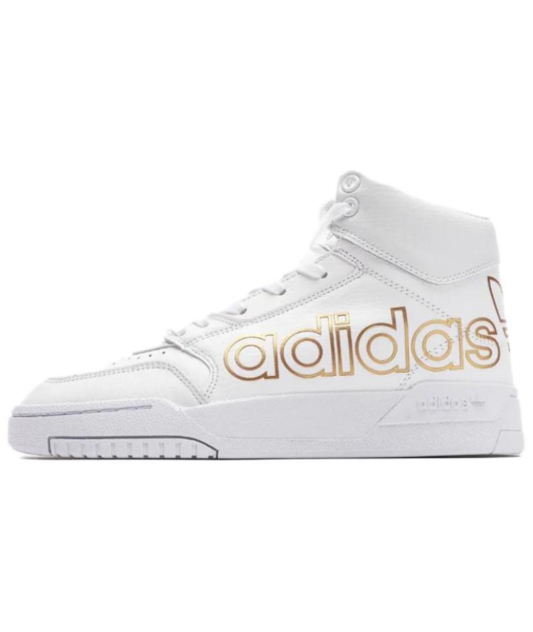 ADIDAS Белые кожаные кроссовки, фото 5