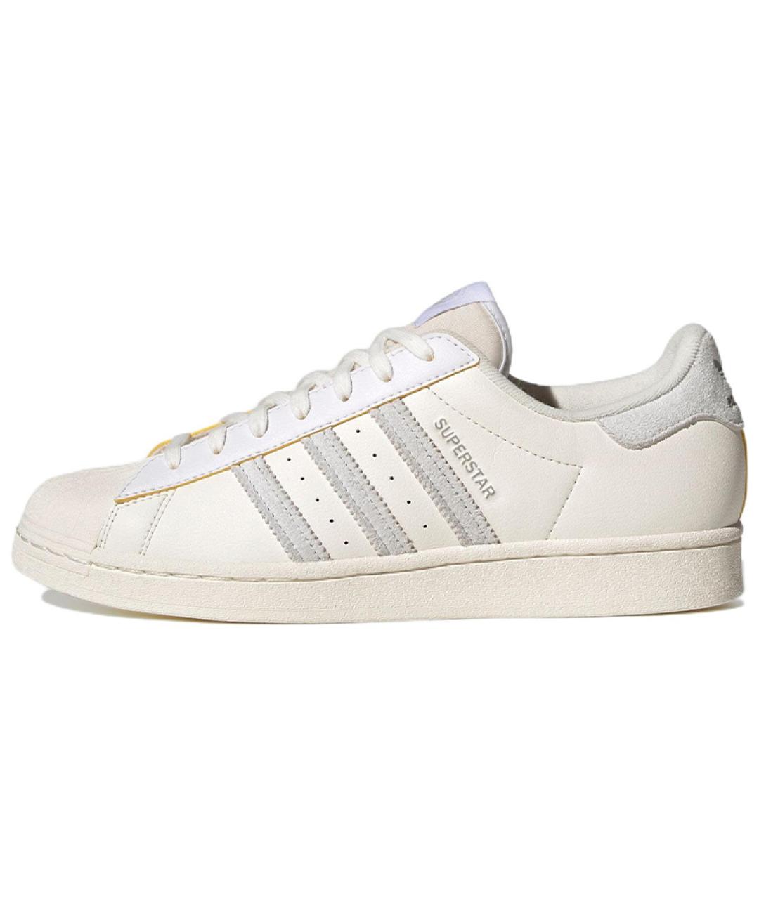 ADIDAS Бежевые кожаные кроссовки, фото 5