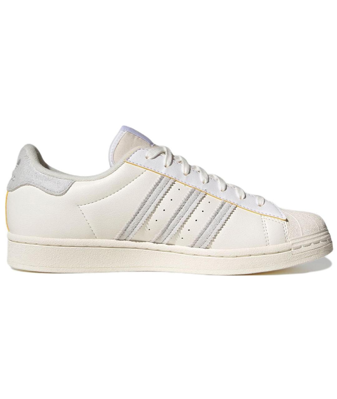 ADIDAS Бежевые кожаные кроссовки, фото 2