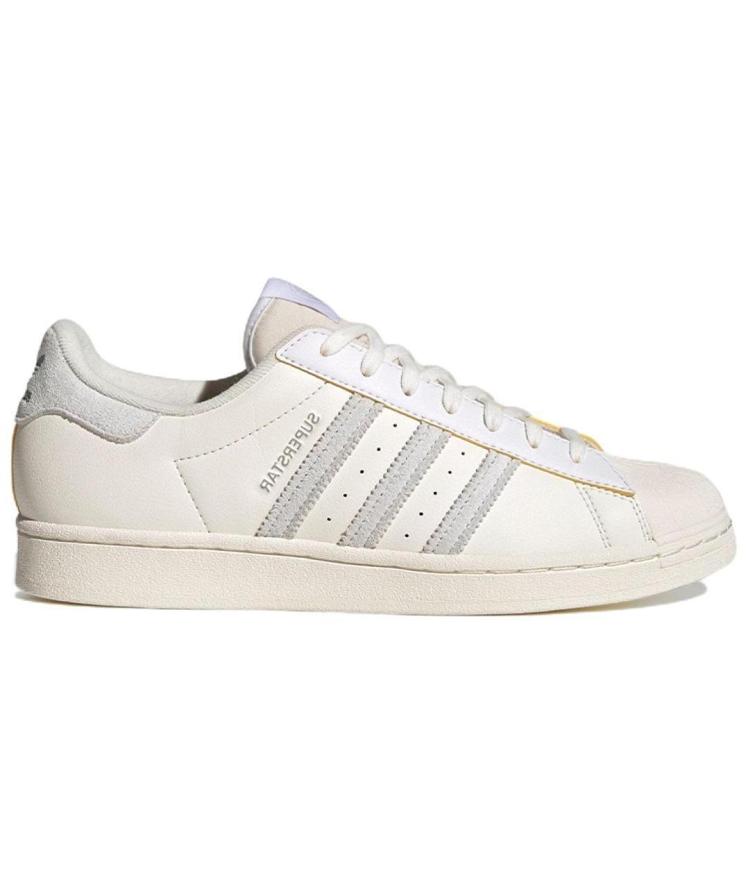 ADIDAS Бежевые кожаные кроссовки, фото 1