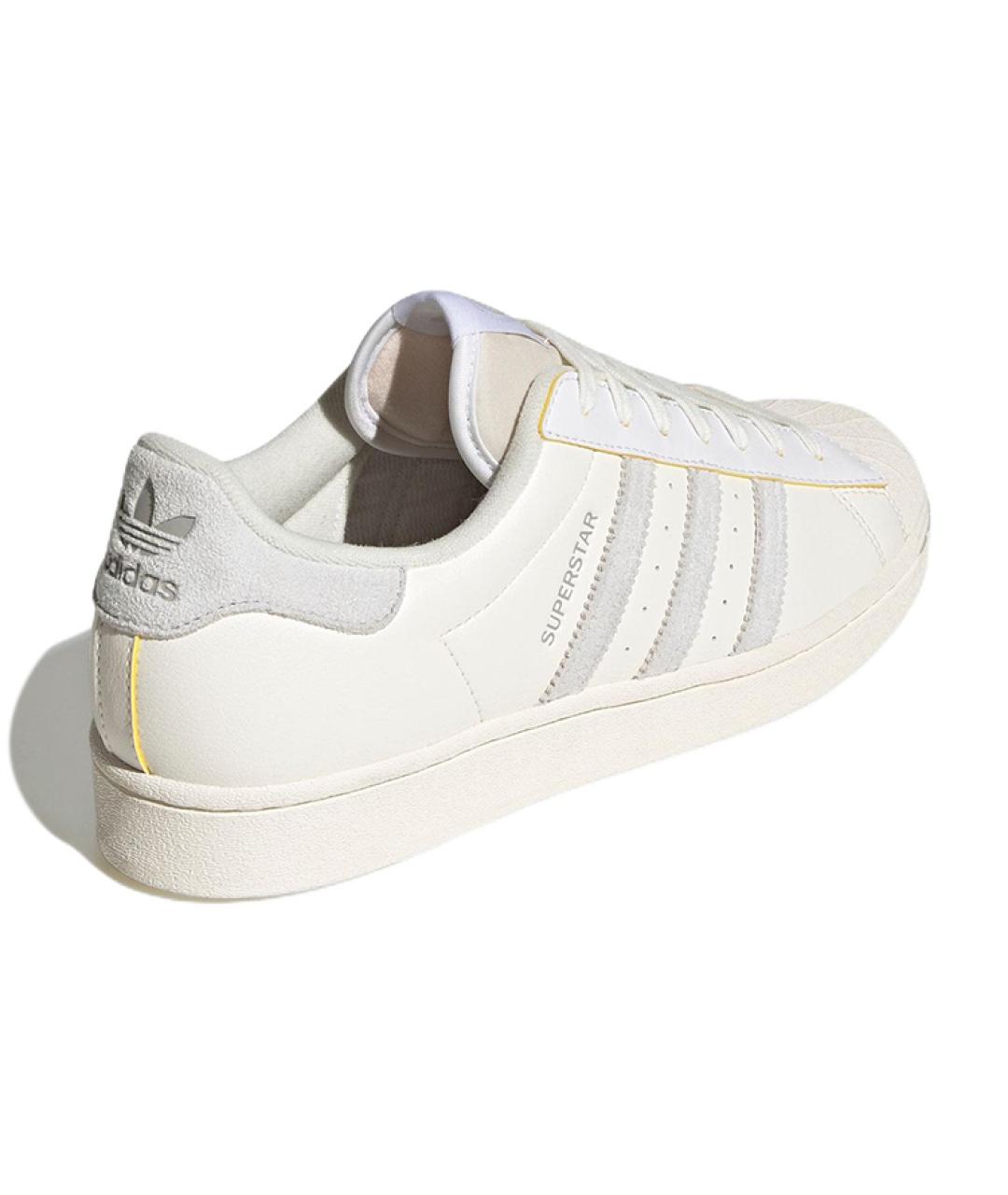 ADIDAS Бежевые кожаные кроссовки, фото 4