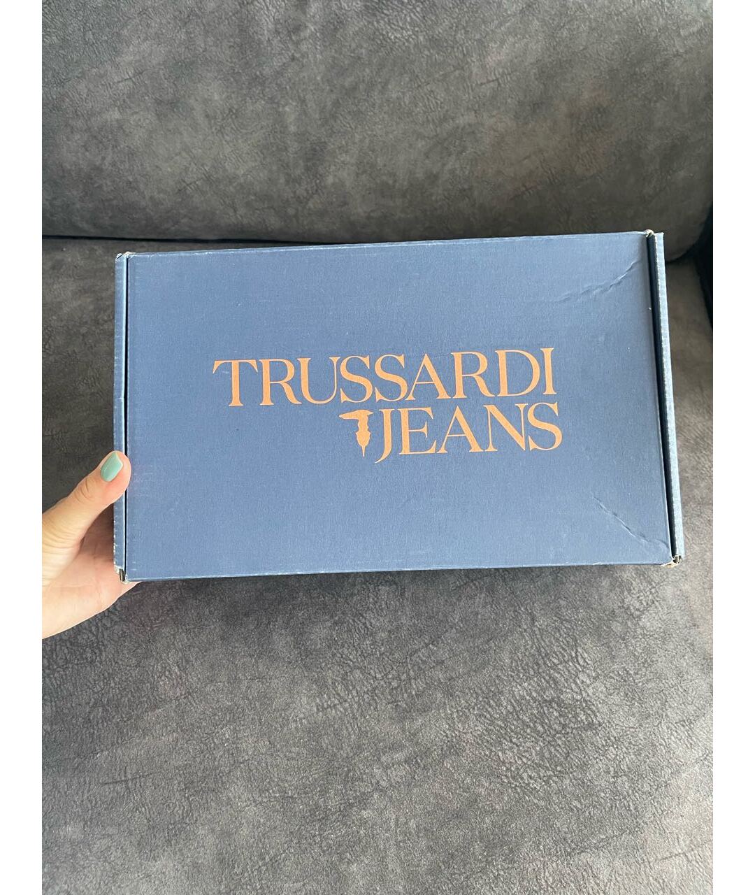 TRUSSARDI JEANS Черные кожаные кеды, фото 6