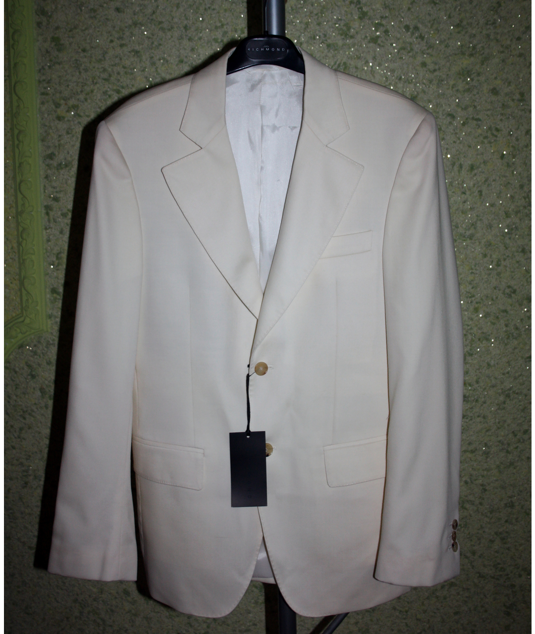 JOHN RICHMOND Белый шерстяной пиджак, фото 3